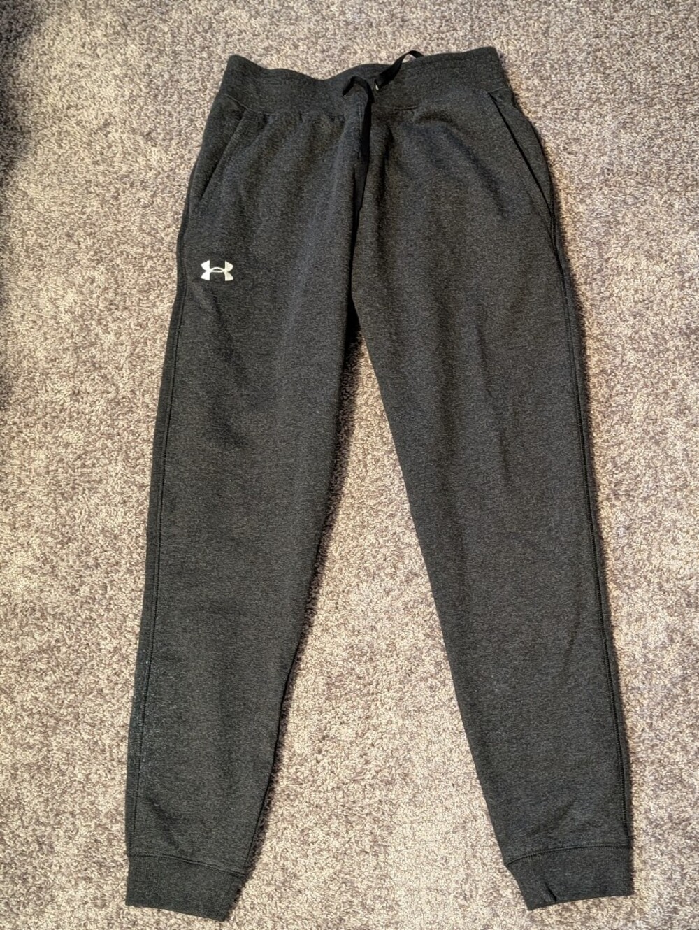Under Armour Boys' Black Heather Jogger Sweatpants NWT